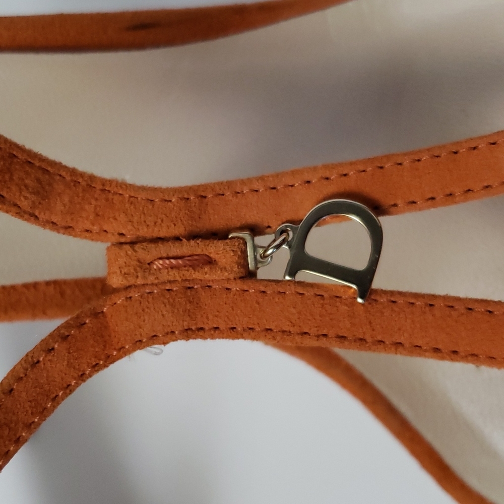 DIOR Orange Suede Heels - Picture 5 of 15